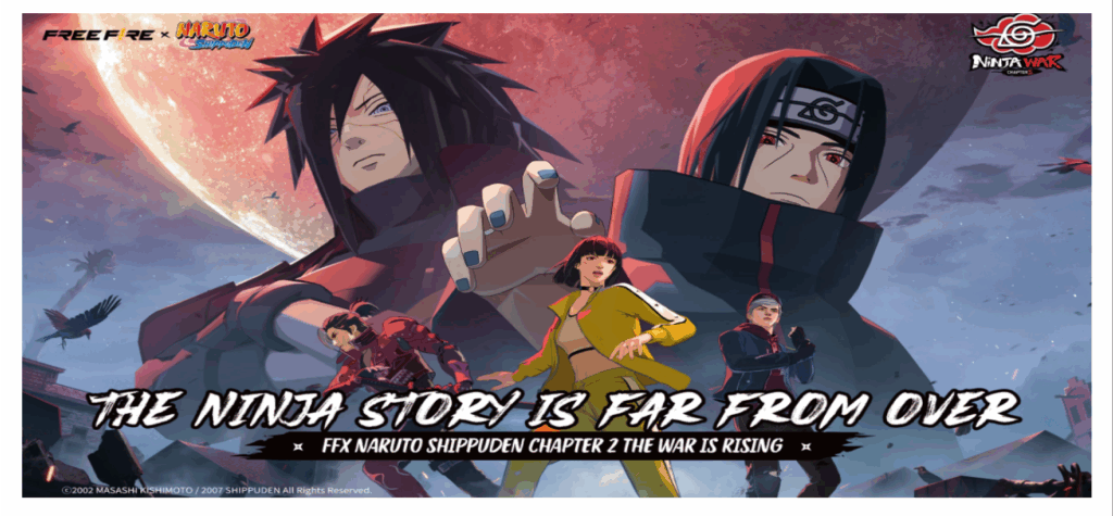 Free Fire x NARUTO SHIPPUDEN mobile game