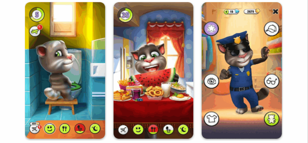 My Talking Tom mobile game